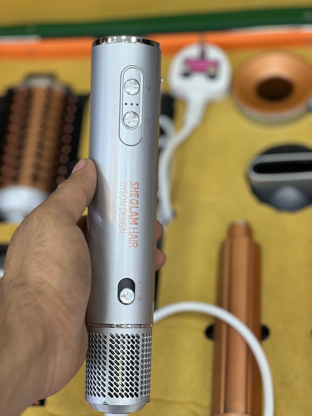 پک سشوار چندکاره شیگلم مدل Dyson Design موتور BLDC (بدون فر مو)